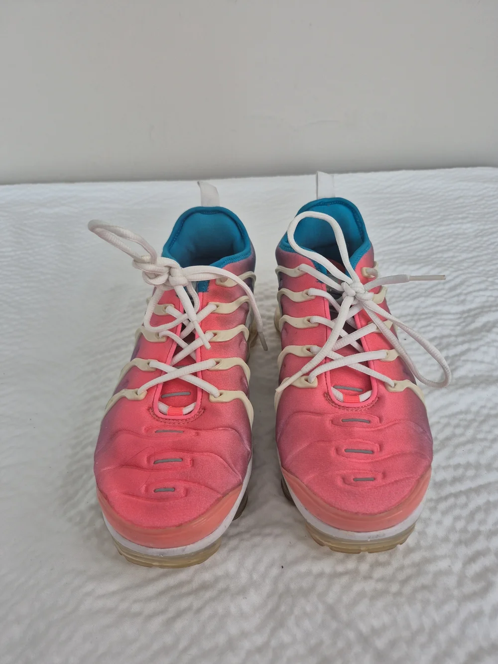 Nike Women's Air Vapormax Plus Lava Glow Blue Lagoon C15862-600 Size 9.5 - Us